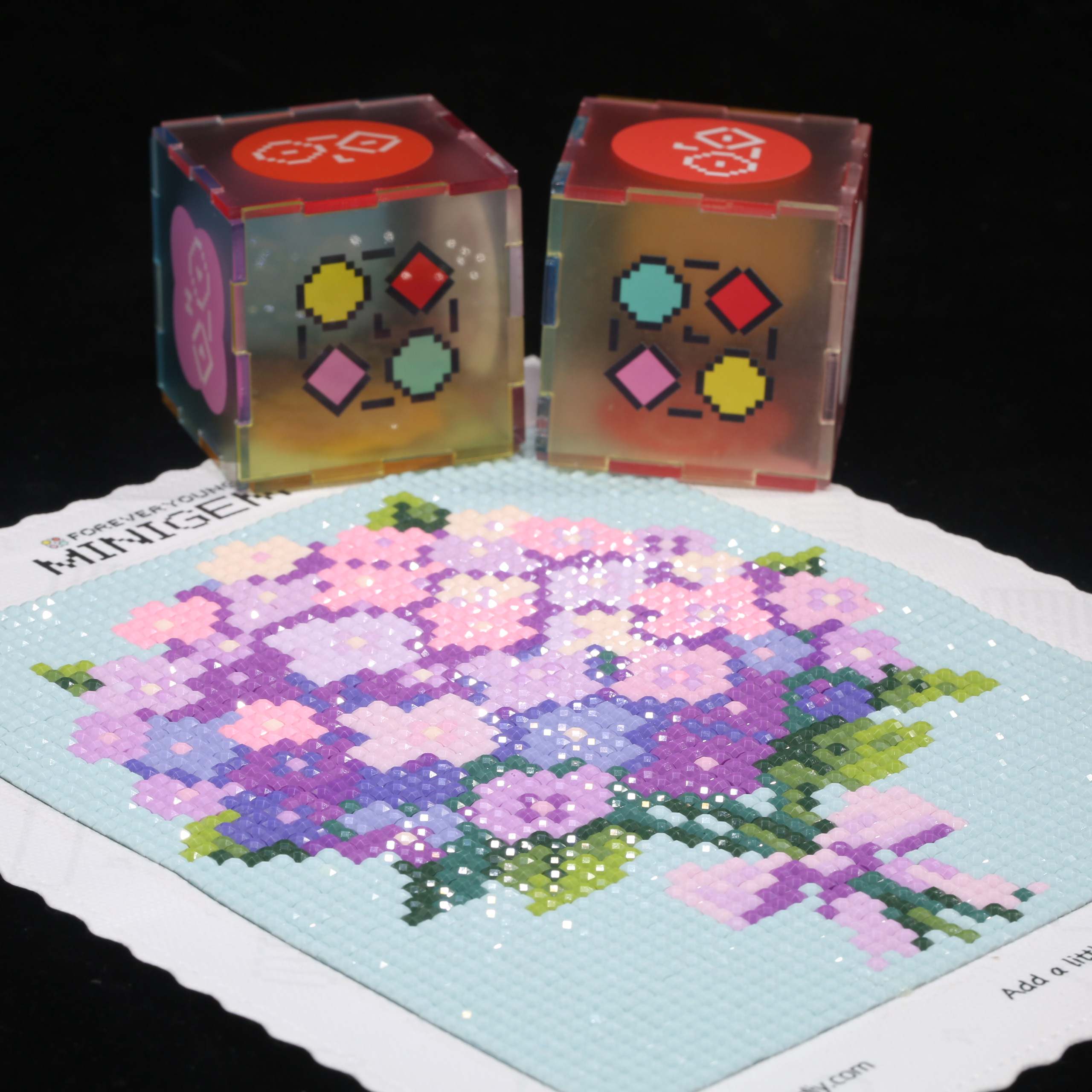 Resin Art Purple - Minigem ® Zestaw do malowania diamentami