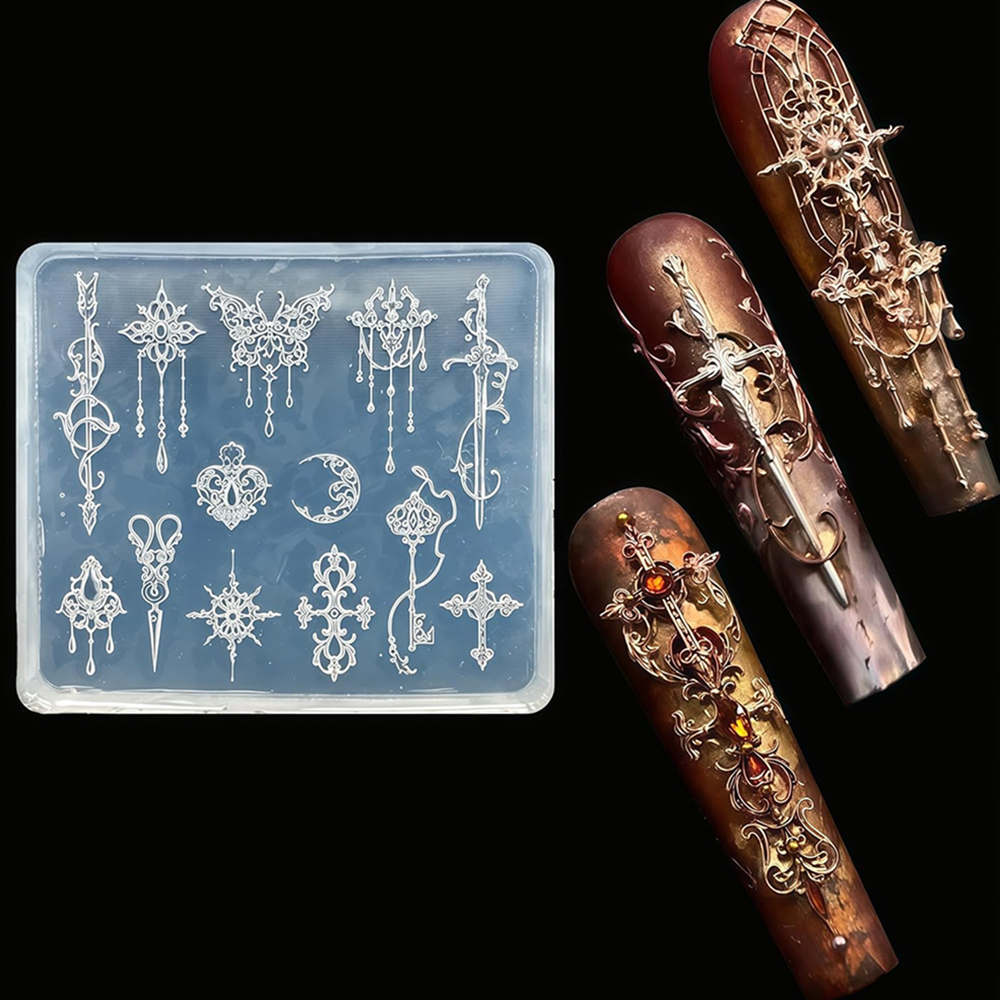 Resin Art Templates Free - Forma silikonowa strzała księżyc żywica forma