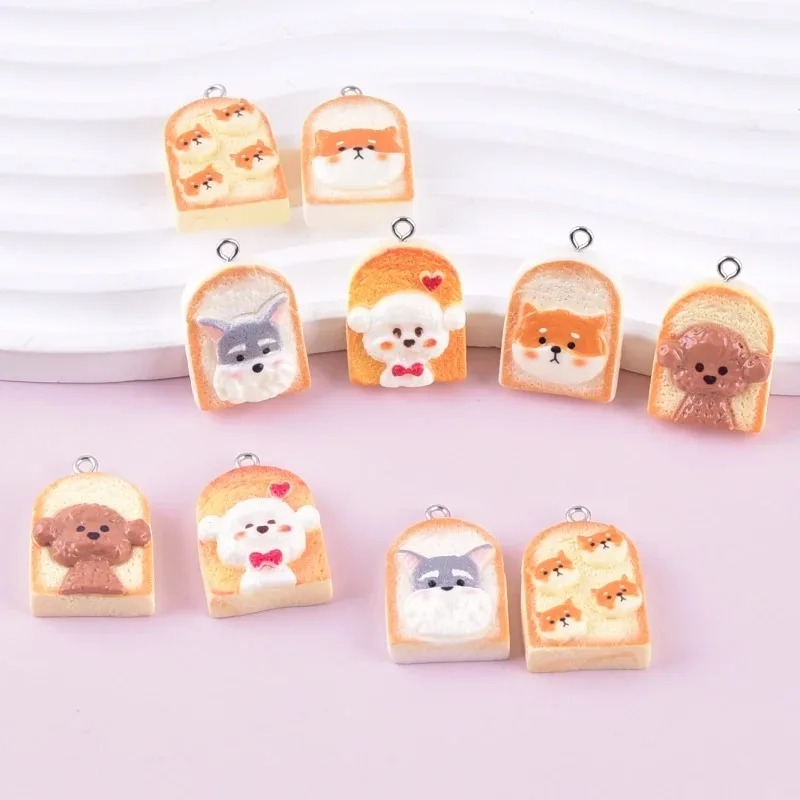 Resin Art Keychain - 10 szt. Urocze zawieszki z żywicy