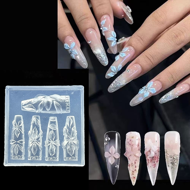 Resin Art Templates Free - Formy silikonowe do paznokci 3D DIY,