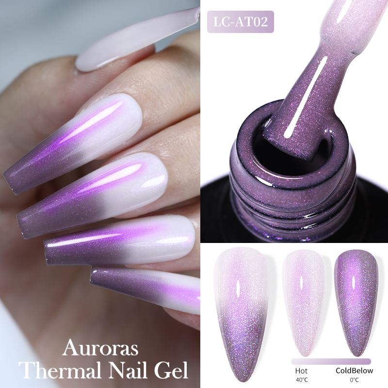 Resin Art Purple - LILYCUTE 7ML Auroras Termiczny Lakier do