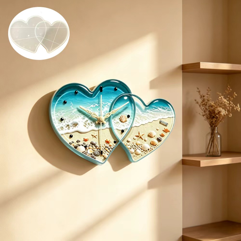Resin Art Heart - Forma silikonowa do żywicy w kształcie