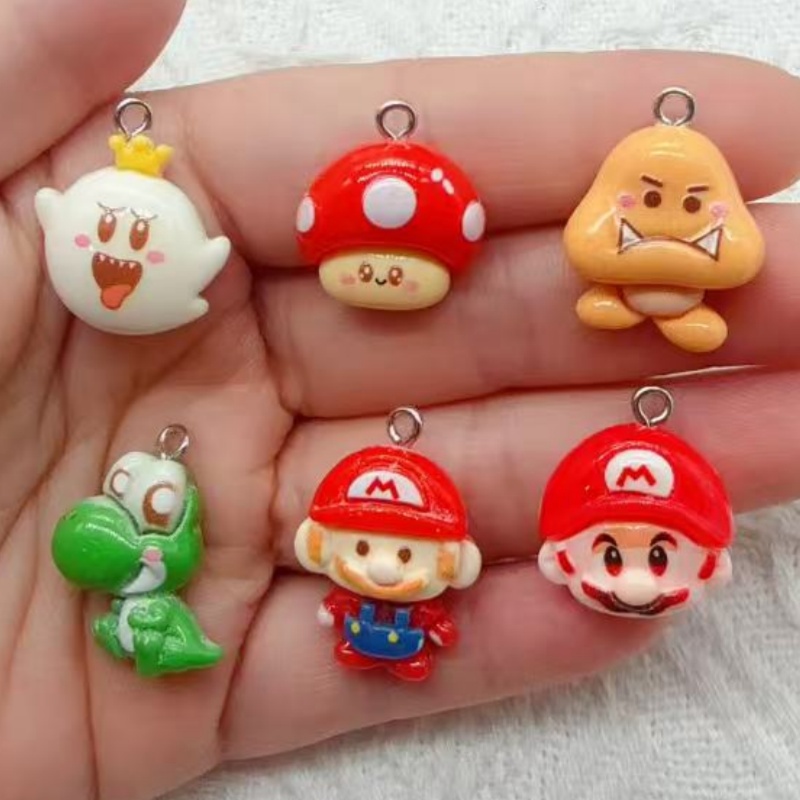 Resin Art Store - 10 szt. żywicznych zawieszek z motywami