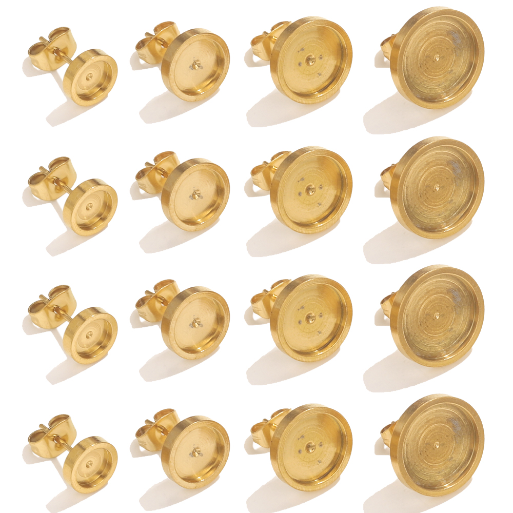 Resin Art Store - 10 sztuk ze stali nierdzewnej złoty