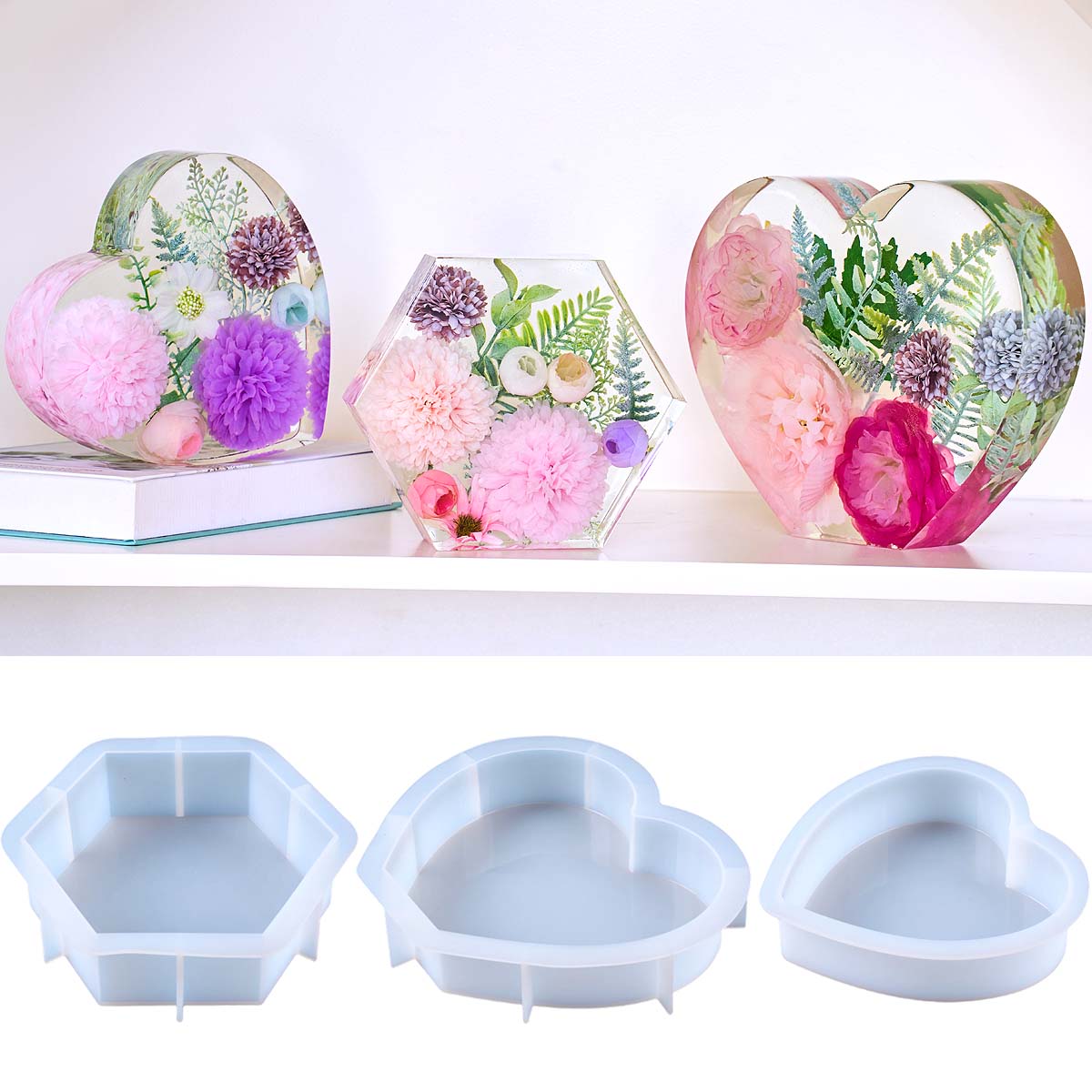 Duża silikonowa forma do odlew – Resin Art Heart recenzja i cena