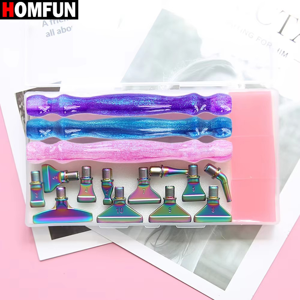 HOMFUN 5D Diamond Painting Pen – Resin Art Purple recenzja i cena