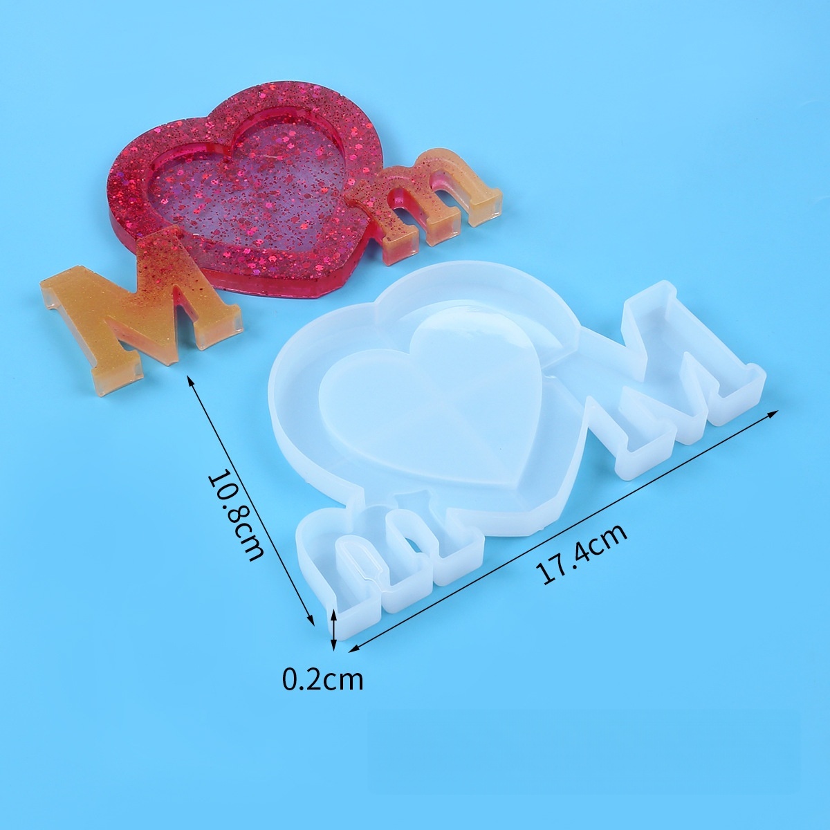 Forma silikonowa do żywicy epo – Resin Art Heart recenzja i cena