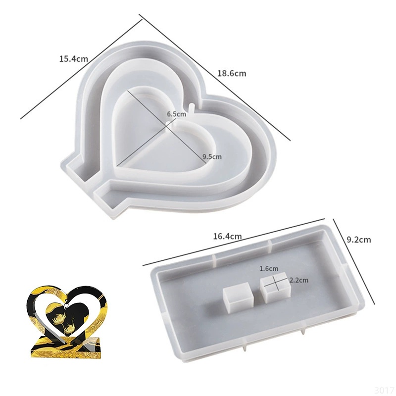 Forma silikonowa do żywicy epo – Resin Art Heart recenzja i cena