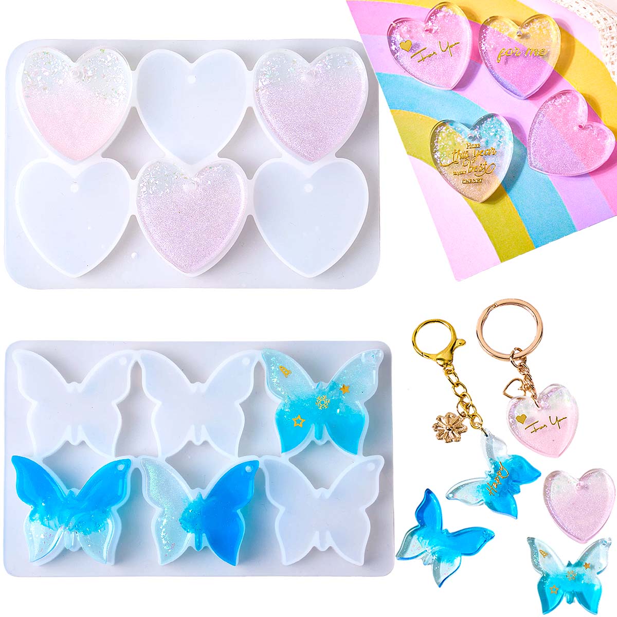 Forma silikonowa do kolczyków  – Resin Art Heart recenzja i cena