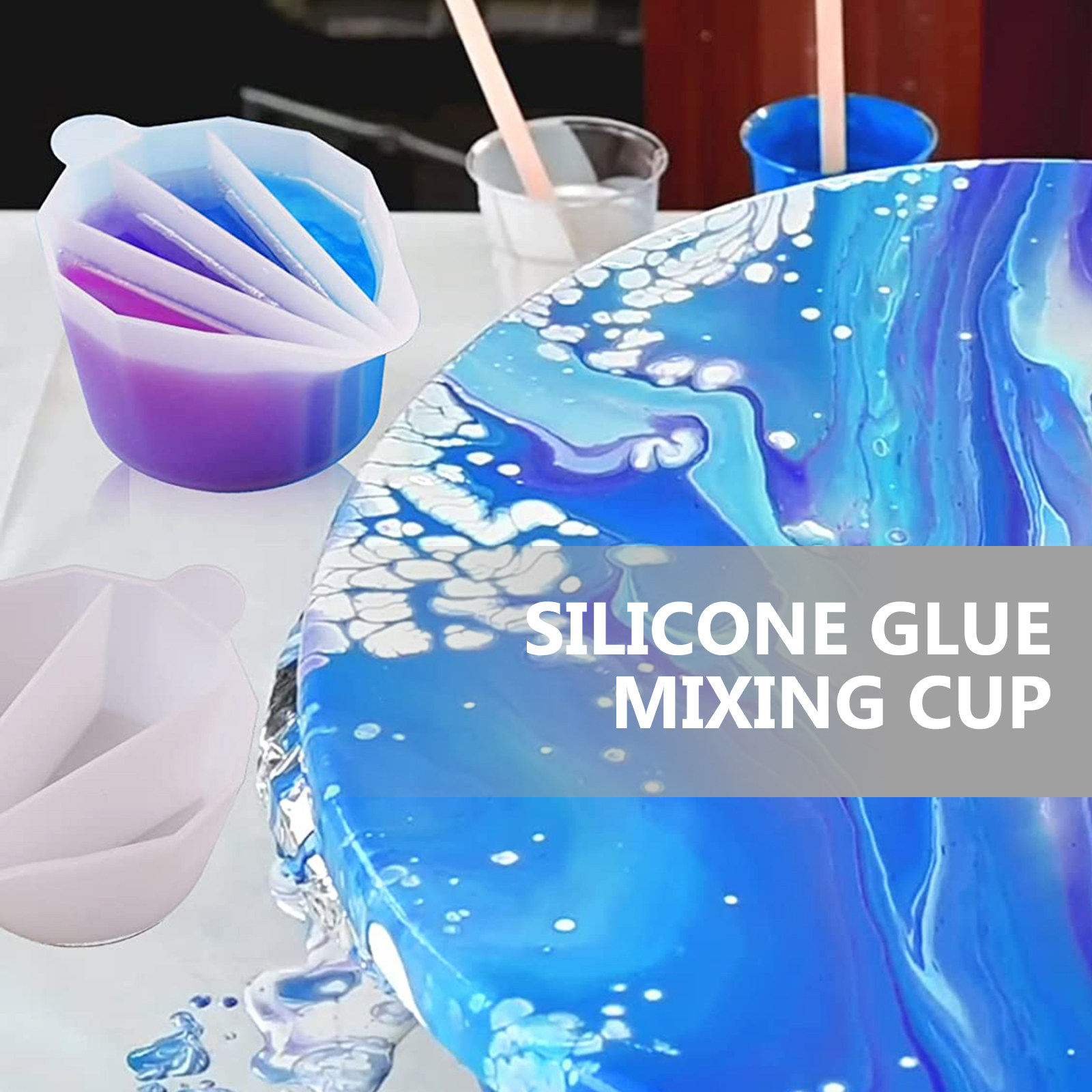 5 szt. silikonowych kubków do  – Resin Art Pouring recenzja i cena