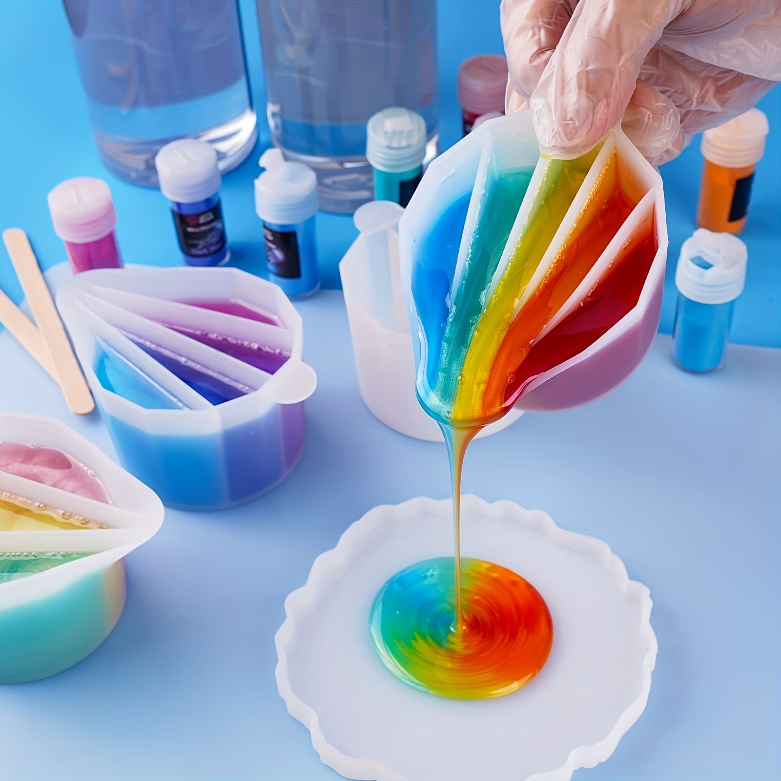 1 szt. Silikonowy kubek z prze – Resin Art Pouring recenzja i cena