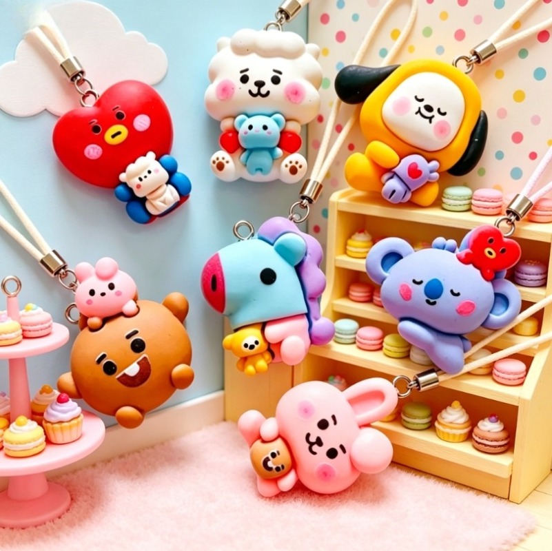 7 szt. BT21 Żywiczne Charmsy z – Resin Art Store recenzja i cena