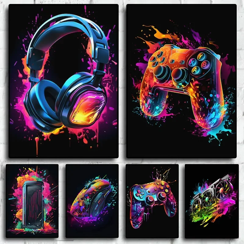 Plakat z postaciami z gier w s – Resin Art Video recenzja i cena