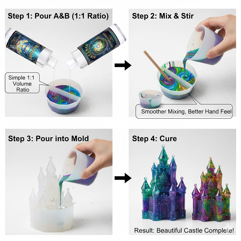Zestaw żywicy epoksydowej z 4  – Resin Art Pouring recenzja i cena